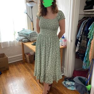 Urban Outfitters Shirred Dress (M)